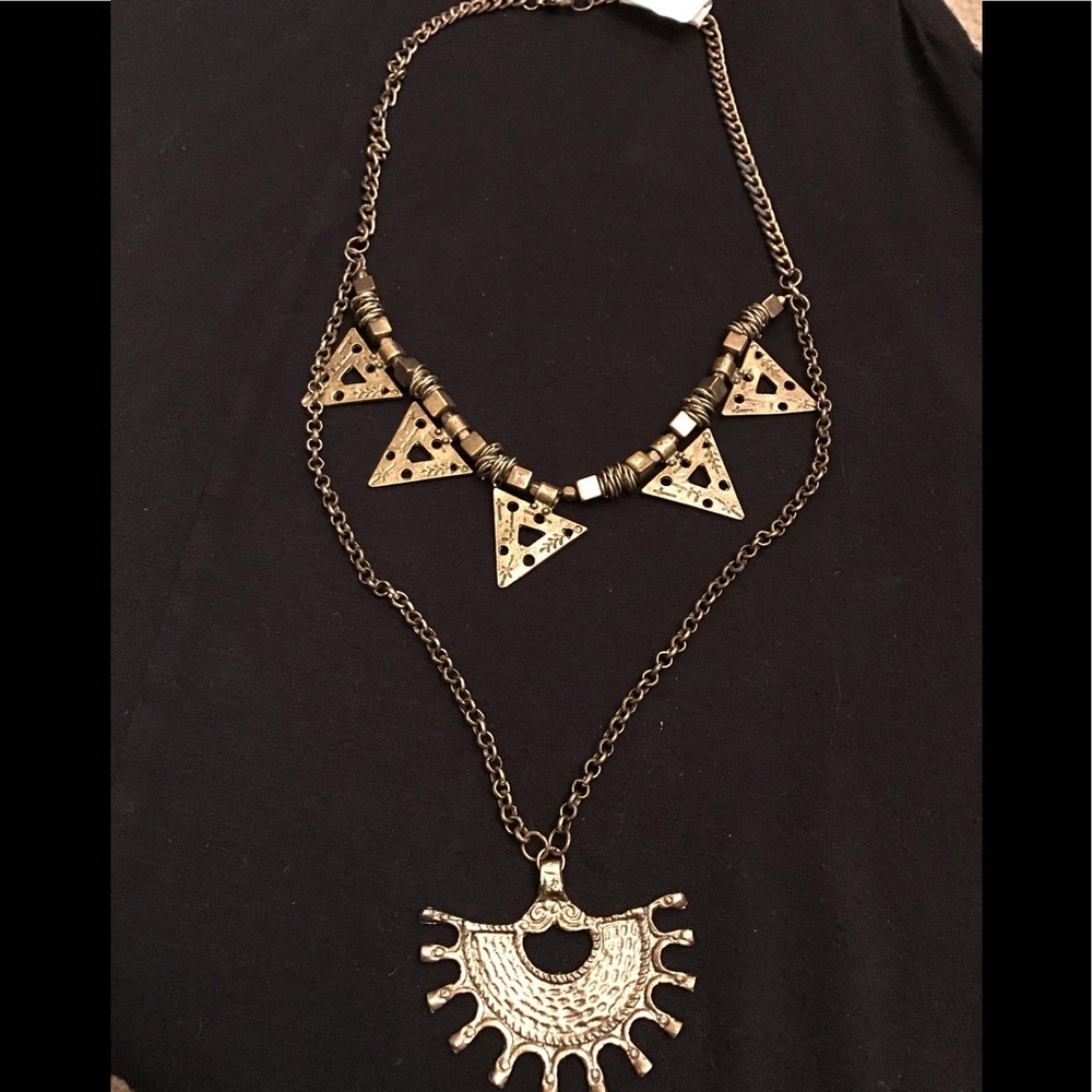 Turkish Delight Gold Sun Drop Layer Necklace